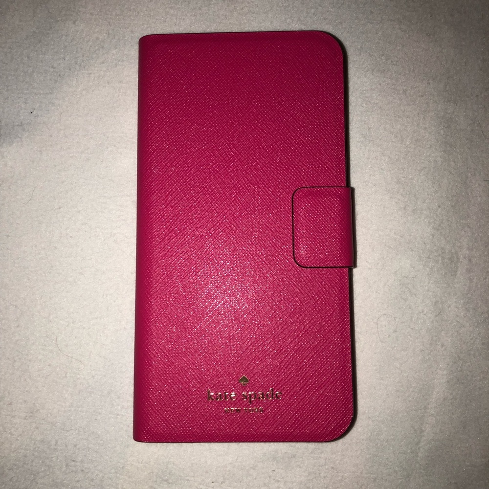 Kate Spade Folio 7 plus/8 plus hot pink case